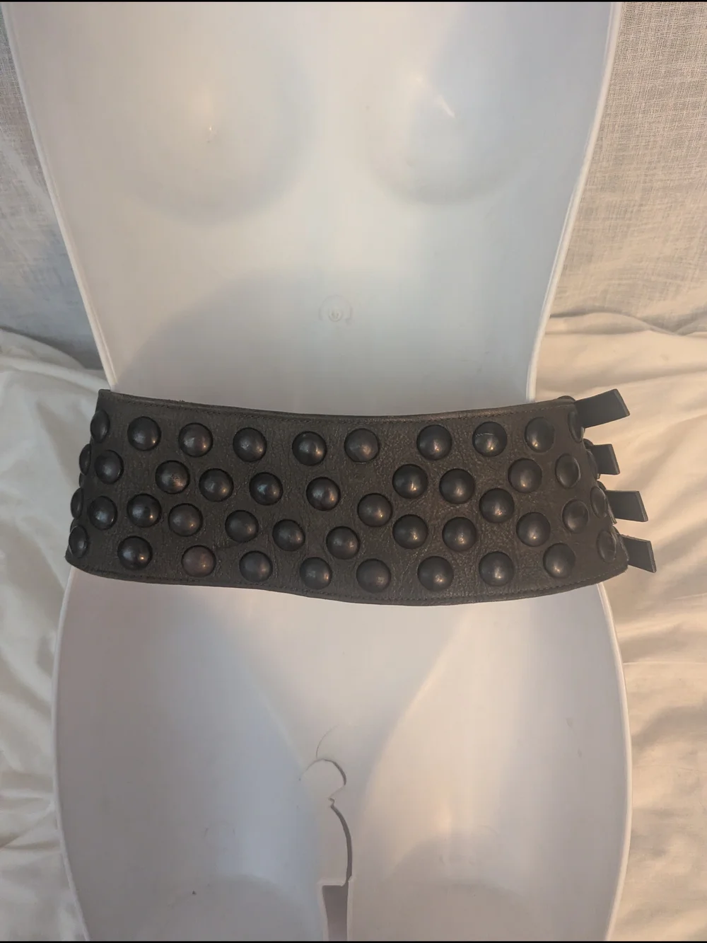 Olive Green Studded Leather Belt Bag Renaissance Festival Game Of Thrones Style